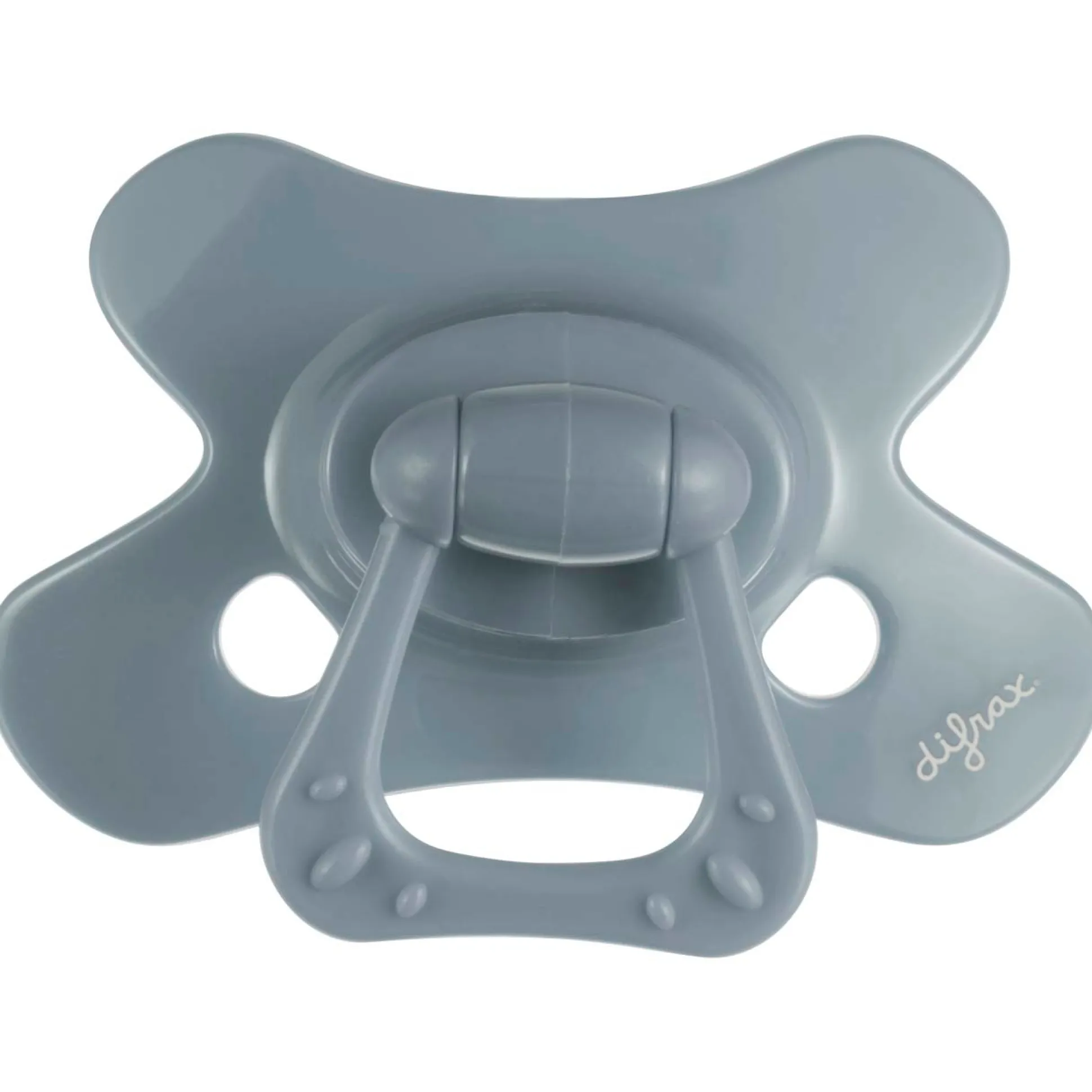 Difrax fopspeen Pure 6+ mnd Stonegrey