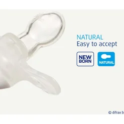 Difrax fopspeen Pure newborn Pink