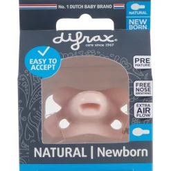 Difrax fopspeen Pure newborn Pink
