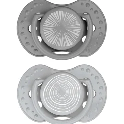 Difrax Lovi Fopspeen 0-3M Harmony Grey