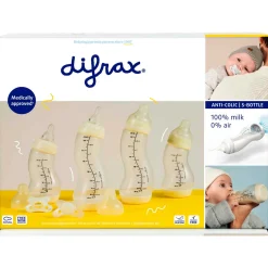 Difrax newborn starterset S-flessen wit