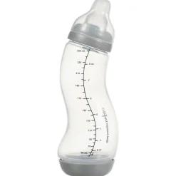 Difrax S-fles Natural 1-2-3 doseerfles 250ml grijs