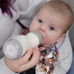 Difrax S-fles Natural 1-2-3 doseerfles 250ml grijs