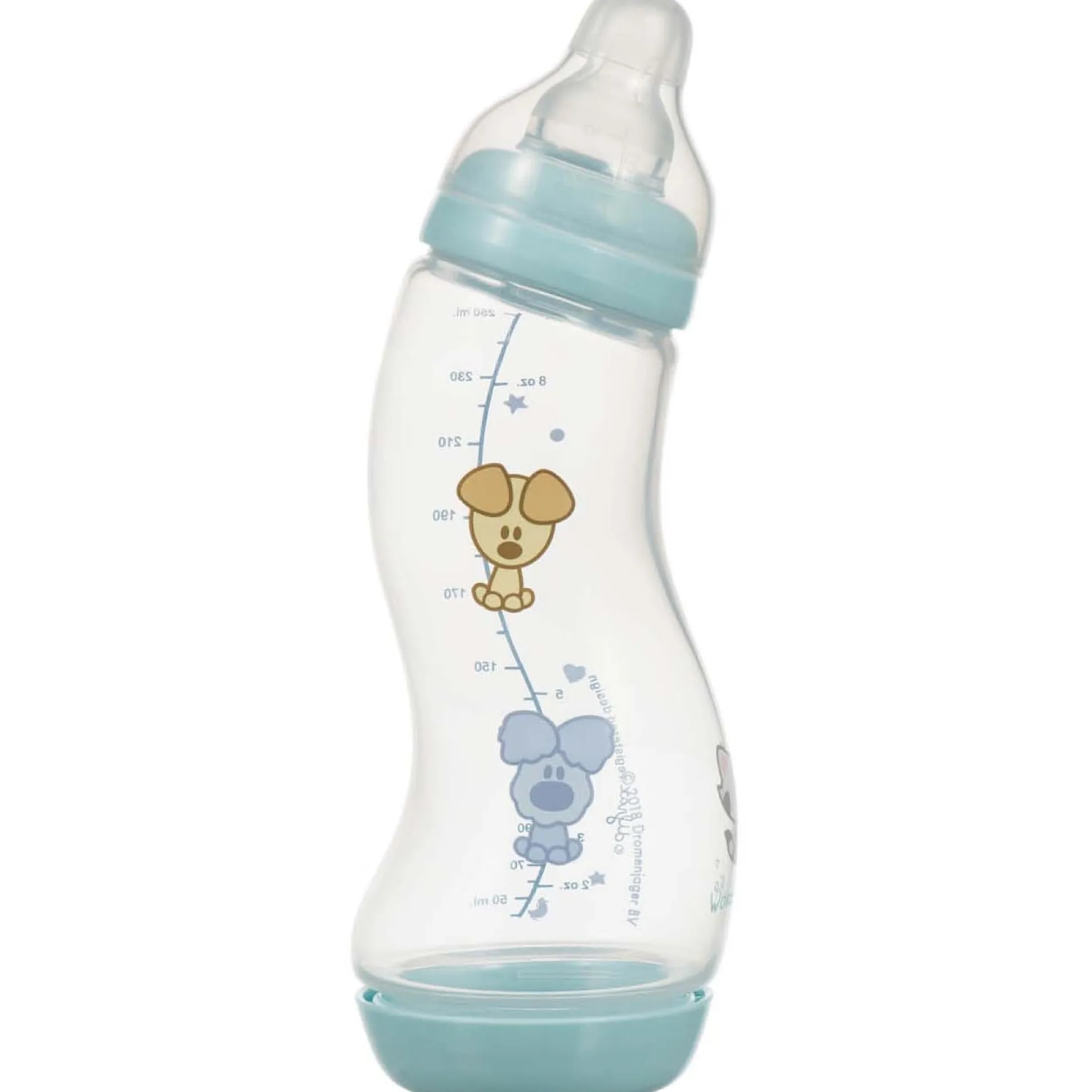 Difrax s-fles smal Woezel & Pip 250ml transparant