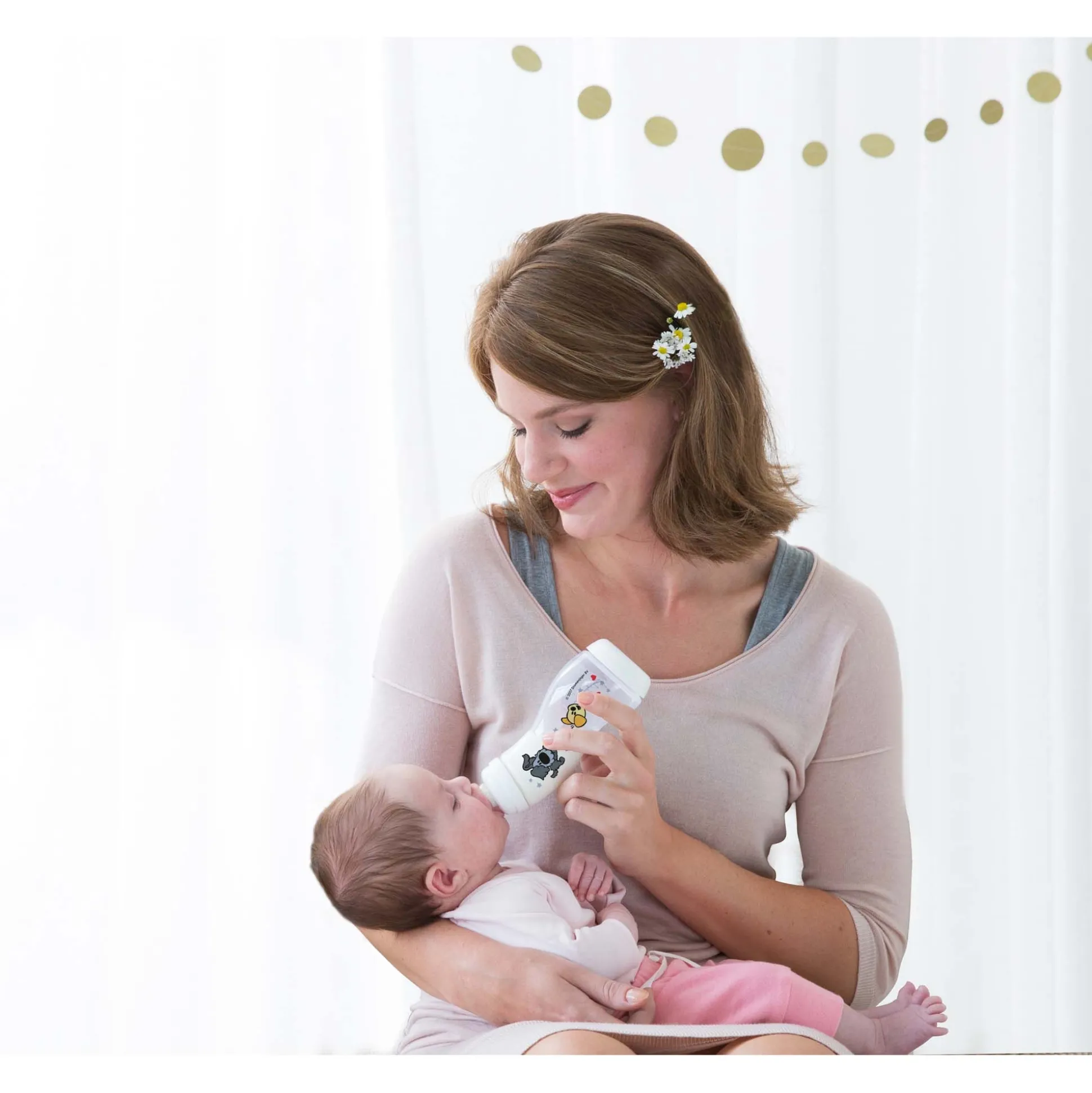 Difrax s-fles smal Woezel & Pip 250ml transparant