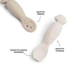 Done by Deer oefenlepels Tiny Farm beige