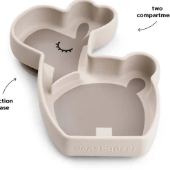 Done By Deer Silicone Stick&Stay snackplate Lalee beige