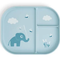 Done by Deer vakjes bord blauw