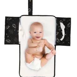 Dooky 3 in 1 luiermat Romantic Leaves Black