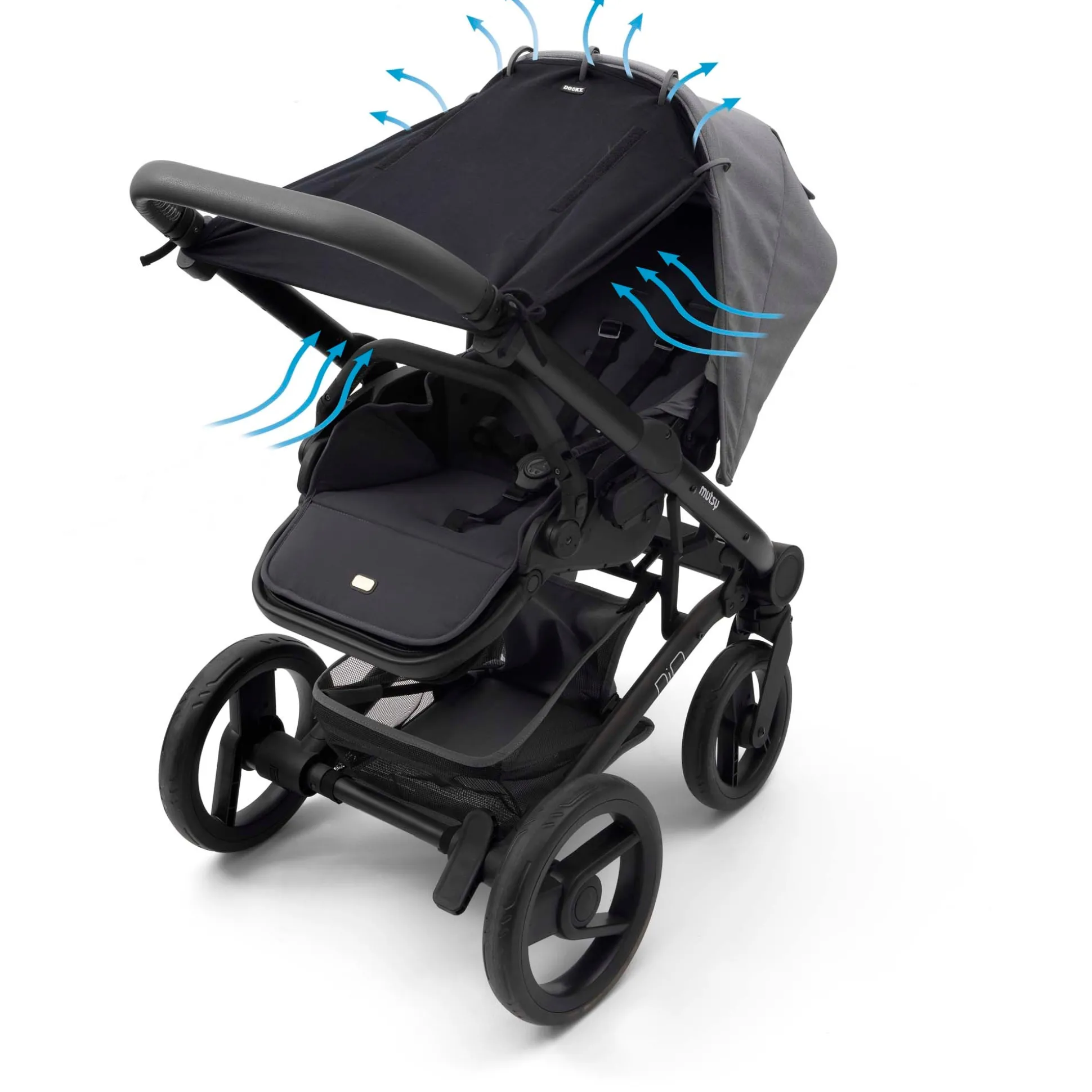 Dooky cover zonnescherm Black