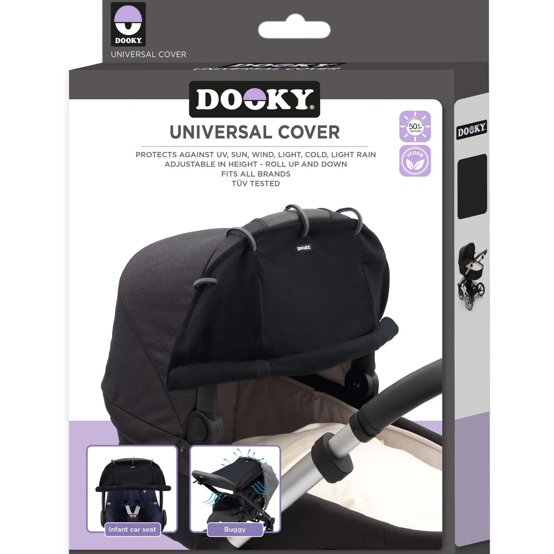 Dooky cover zonnescherm Black