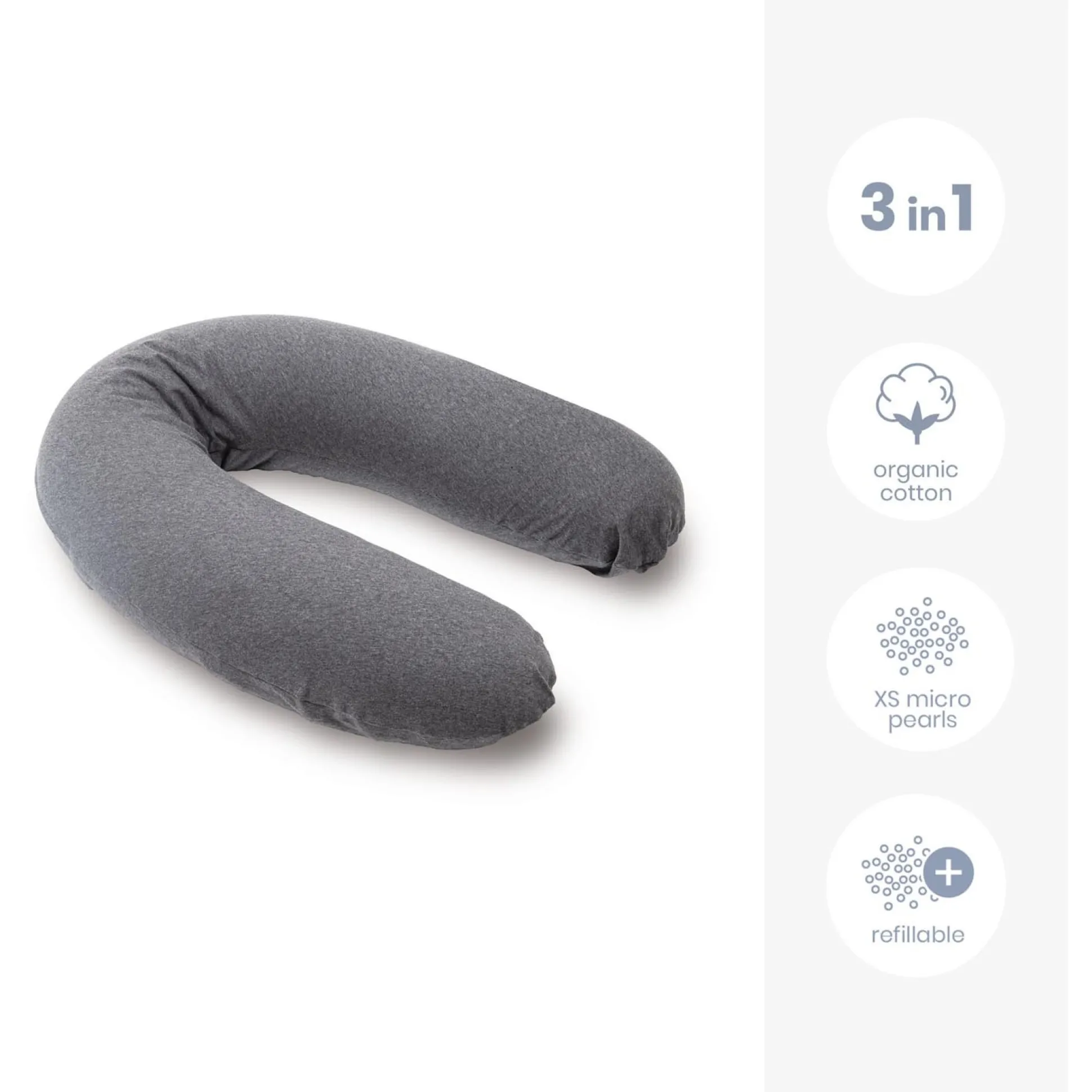 Doomoo Buddy voedingskussen antraciet