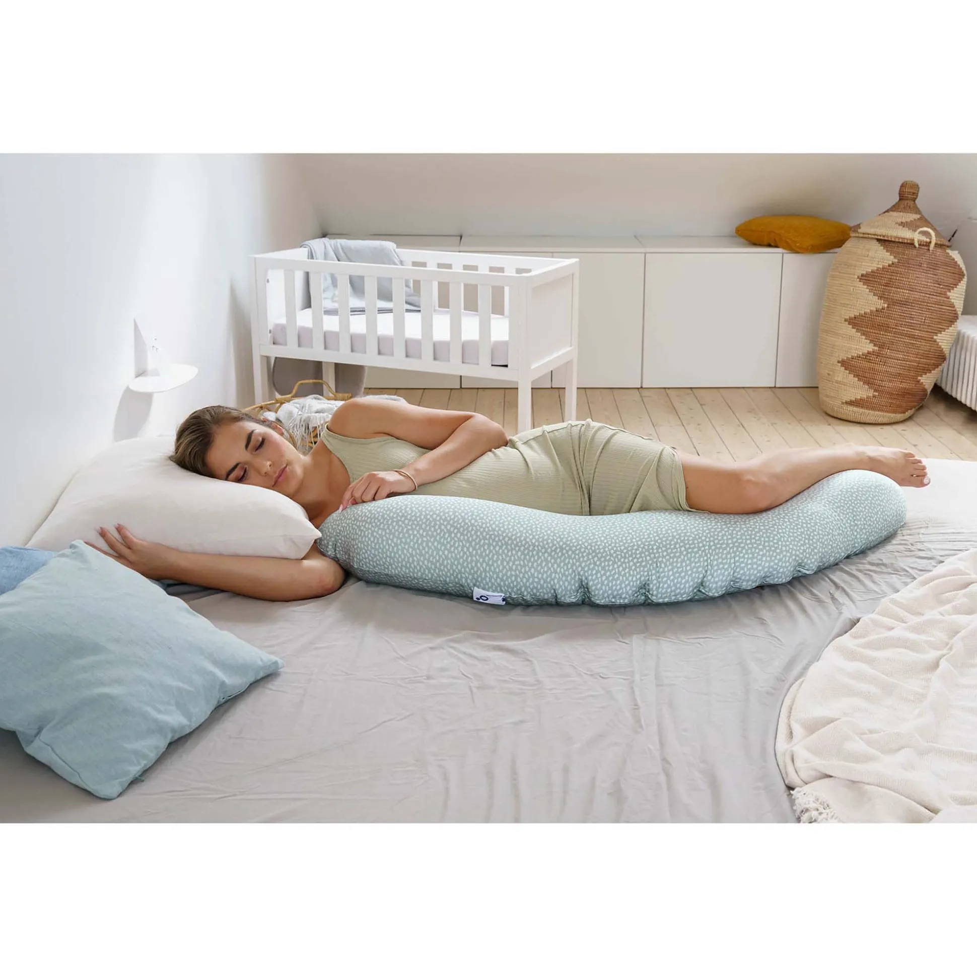 Doomoo Buddy voedingskussen groen