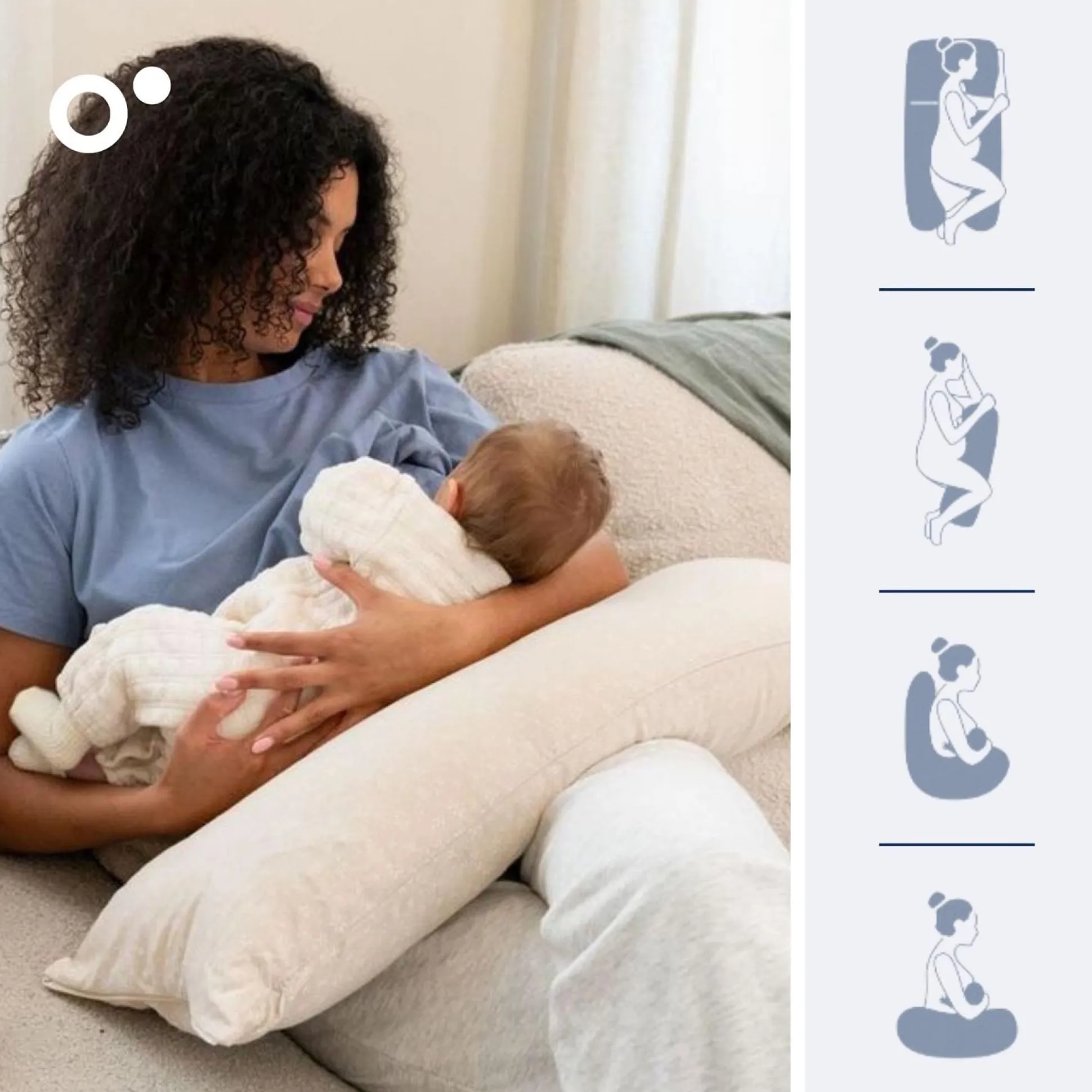 Doomoo zwangerschapskussen Maxxy beige