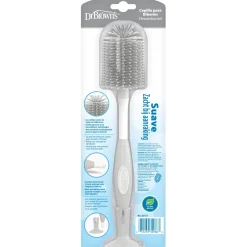 Dr. Brown's flessenborstel grijs