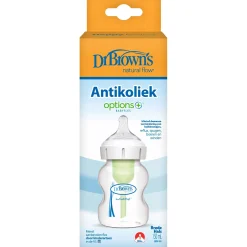 Dr. Brown's Options+ Brede halsfles 150ml transparant