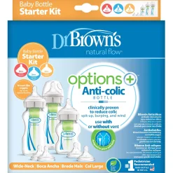 Dr. Brown's Options+ Startpakket Brede Halsfles wit