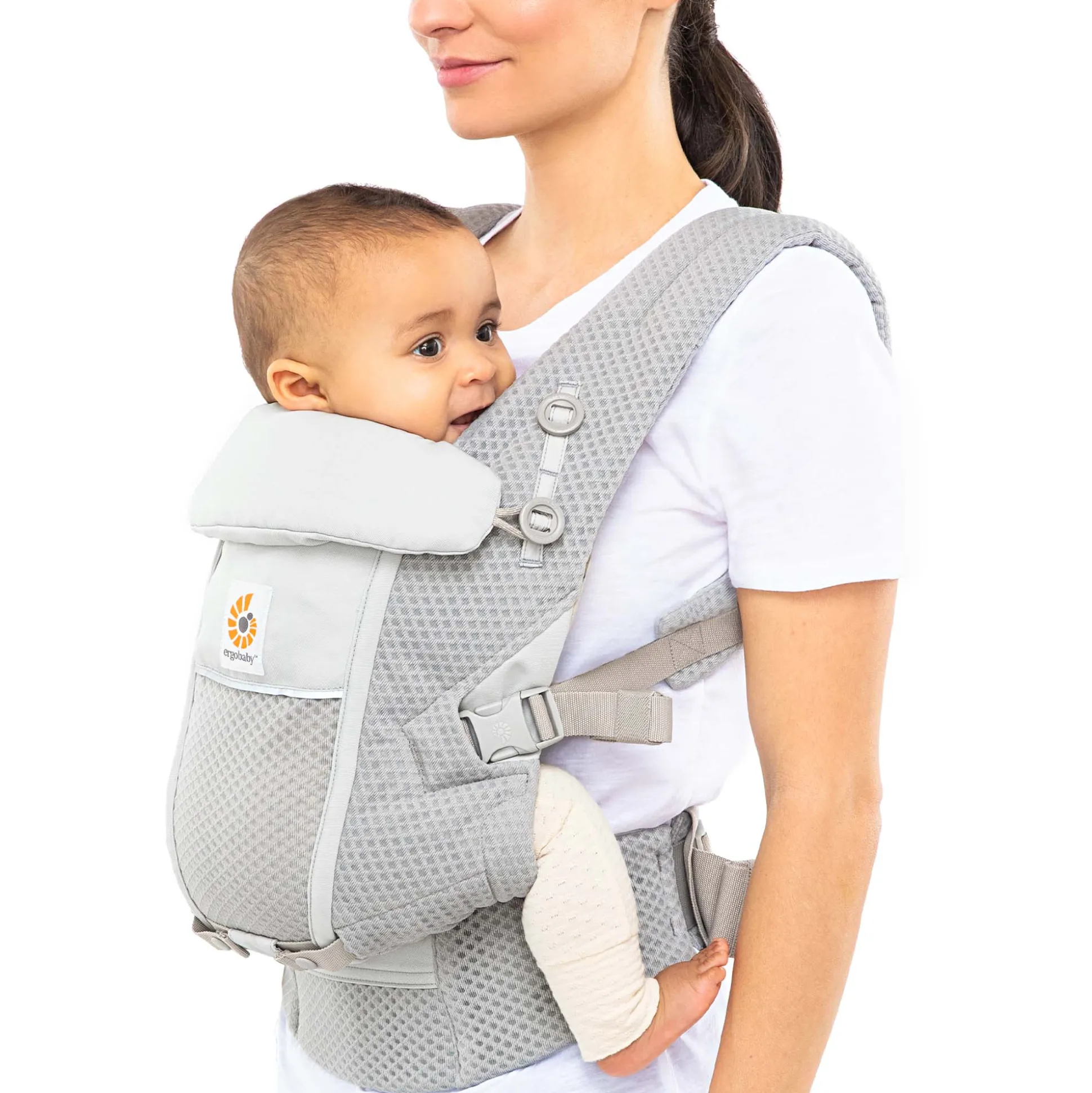 Ergobaby Adapt Soft Flex Mesh draagzak Pearl Grey