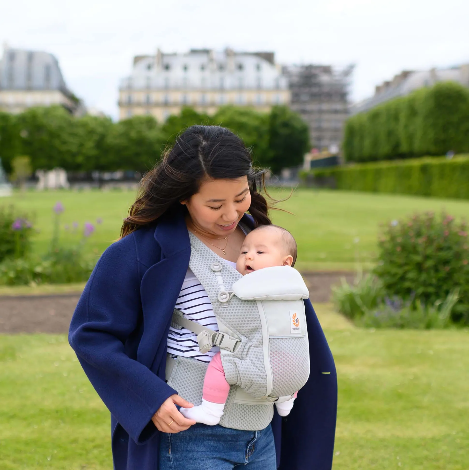 Ergobaby Adapt Soft Flex Mesh draagzak Pearl Grey