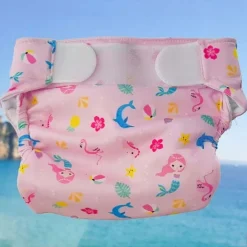 Freds Swim Academy wasbare zwemluier 9-16kg Pink