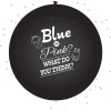 Gender Reveal ballon meisje incl. confetti - 60 cm Black