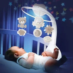 Infantino 3-in-1 muziekmobiel en projector Beigebrown