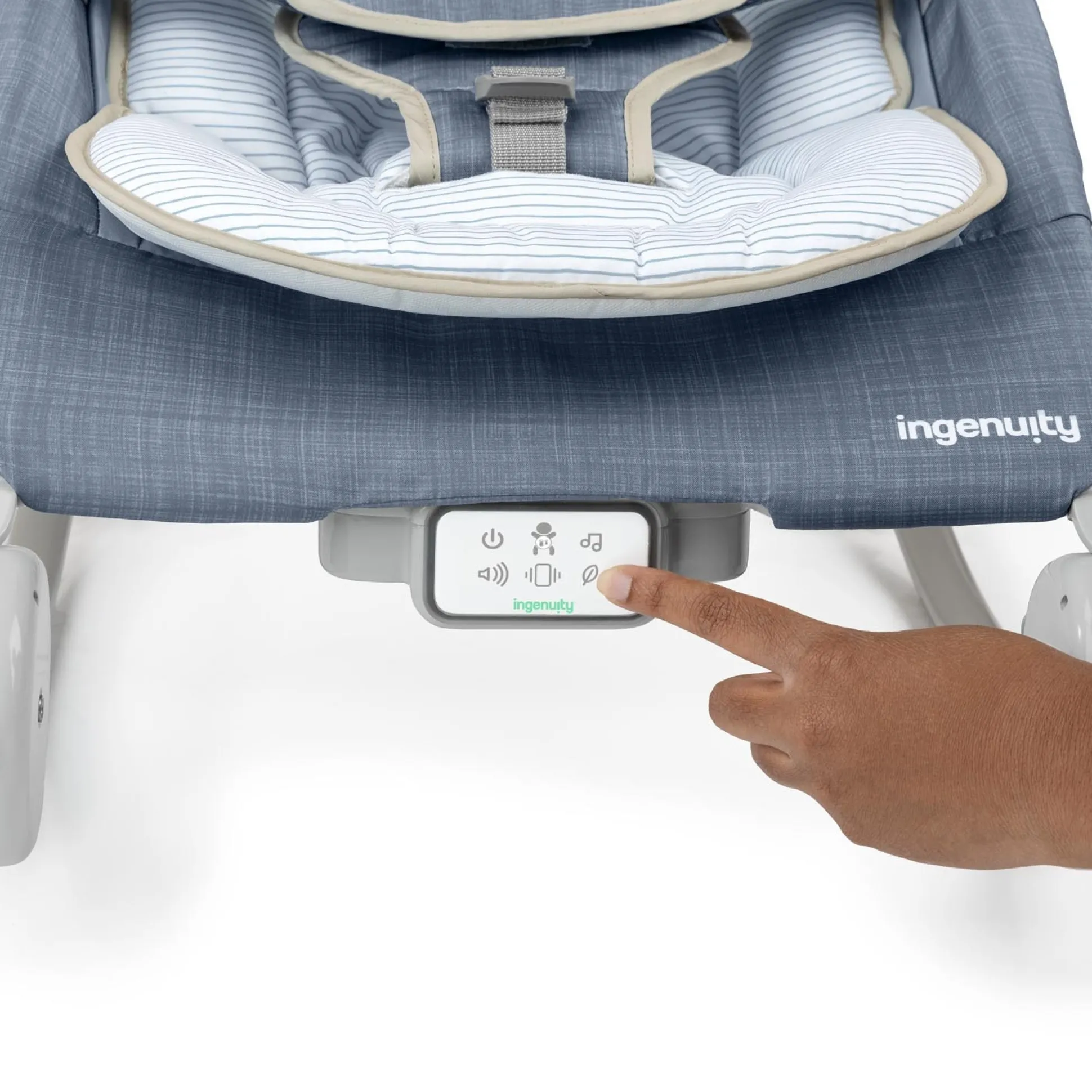 Ingenuity Happy Belly wipstoel Denim