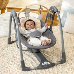 Ingenuity Swing 'n Go Portable Swing Grey