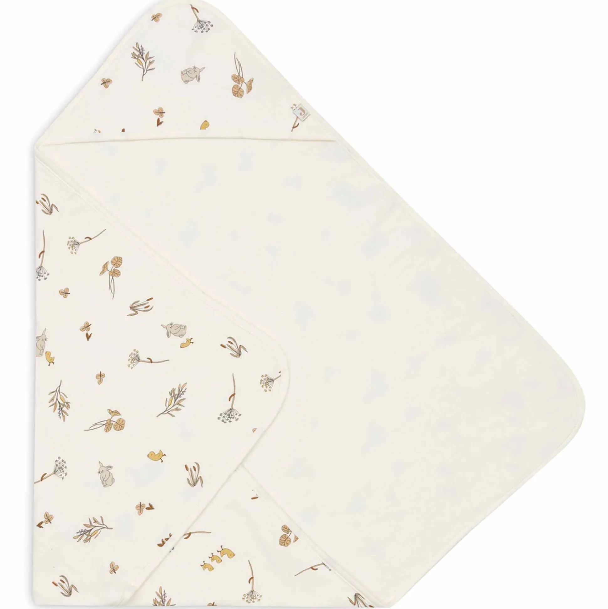 Jollein badcape riverside wit