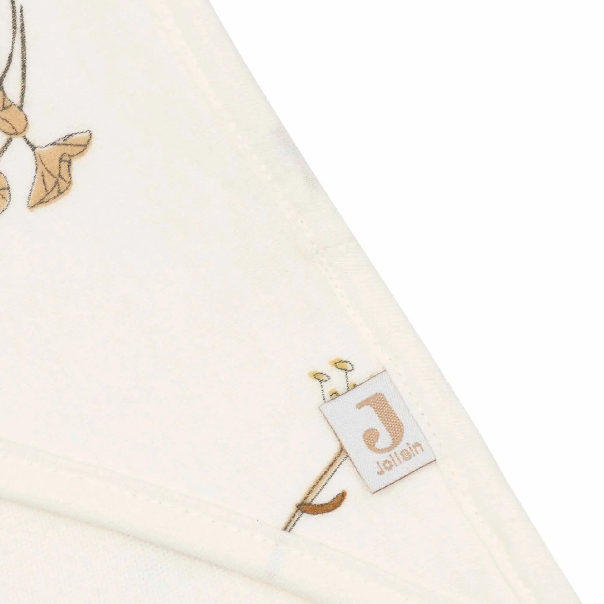 Jollein badcape riverside wit