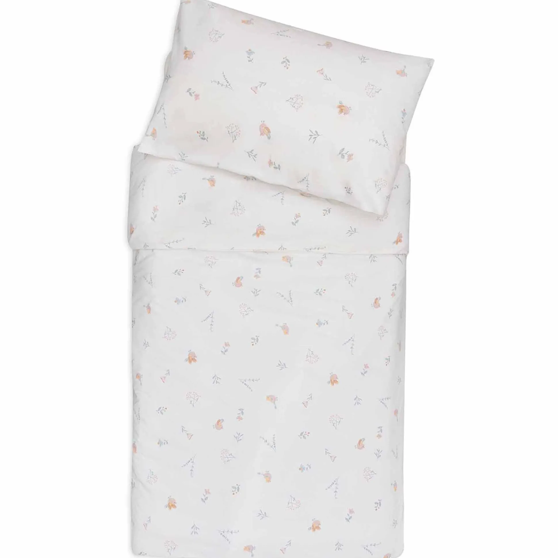 Jollein dekbedovertrek lovely birds wit
