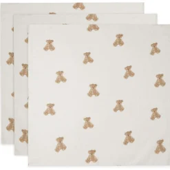 Jollein hydrofiele luiers beer 3 stuks wit