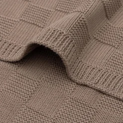 Jollein ledikant deken milky coffee velvet bruin