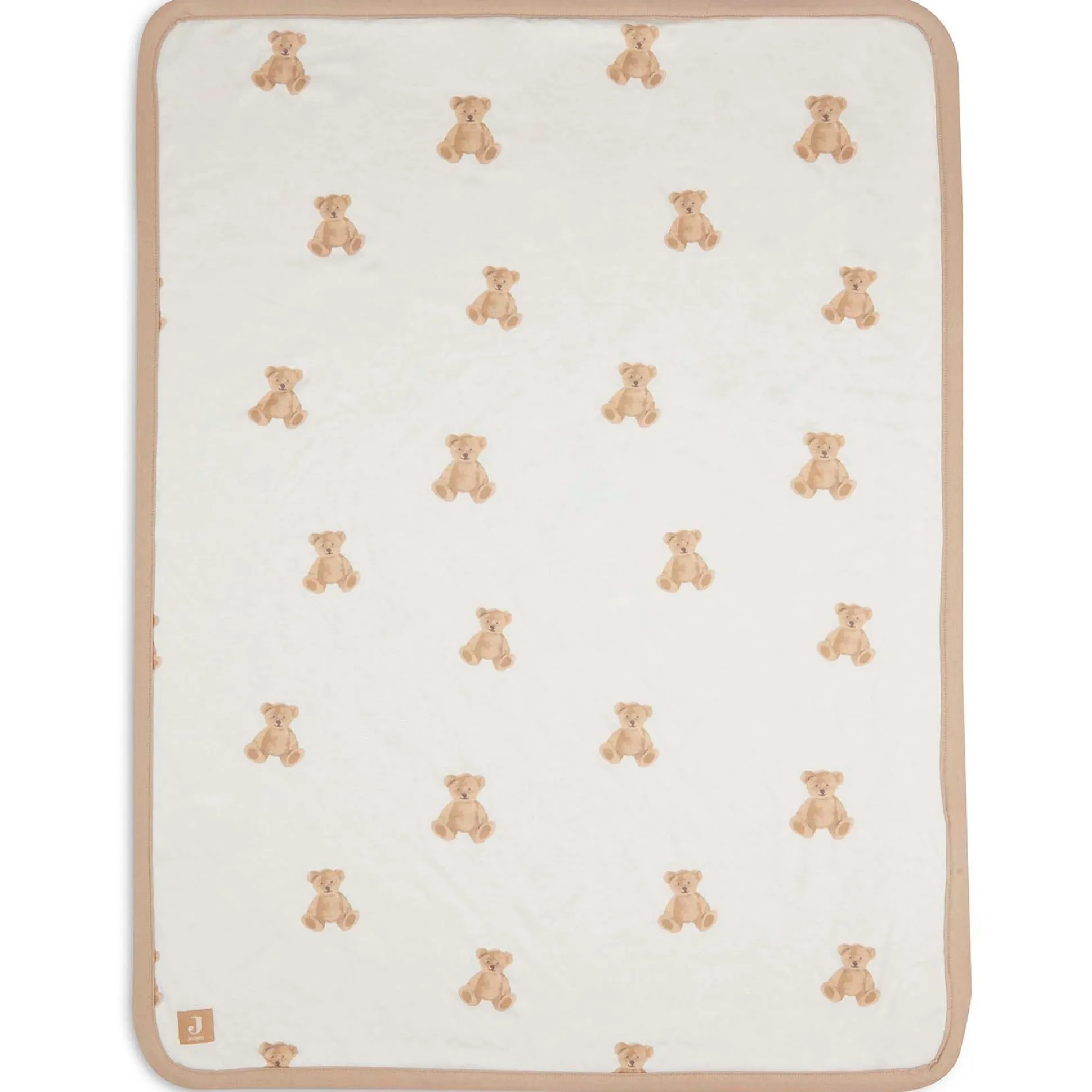 Jollein ledikantdeken beer wit