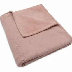 Jollein ledikantdeken cosy knit roze