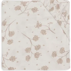 Jollein ledikanthoeslaken leafy dream wit