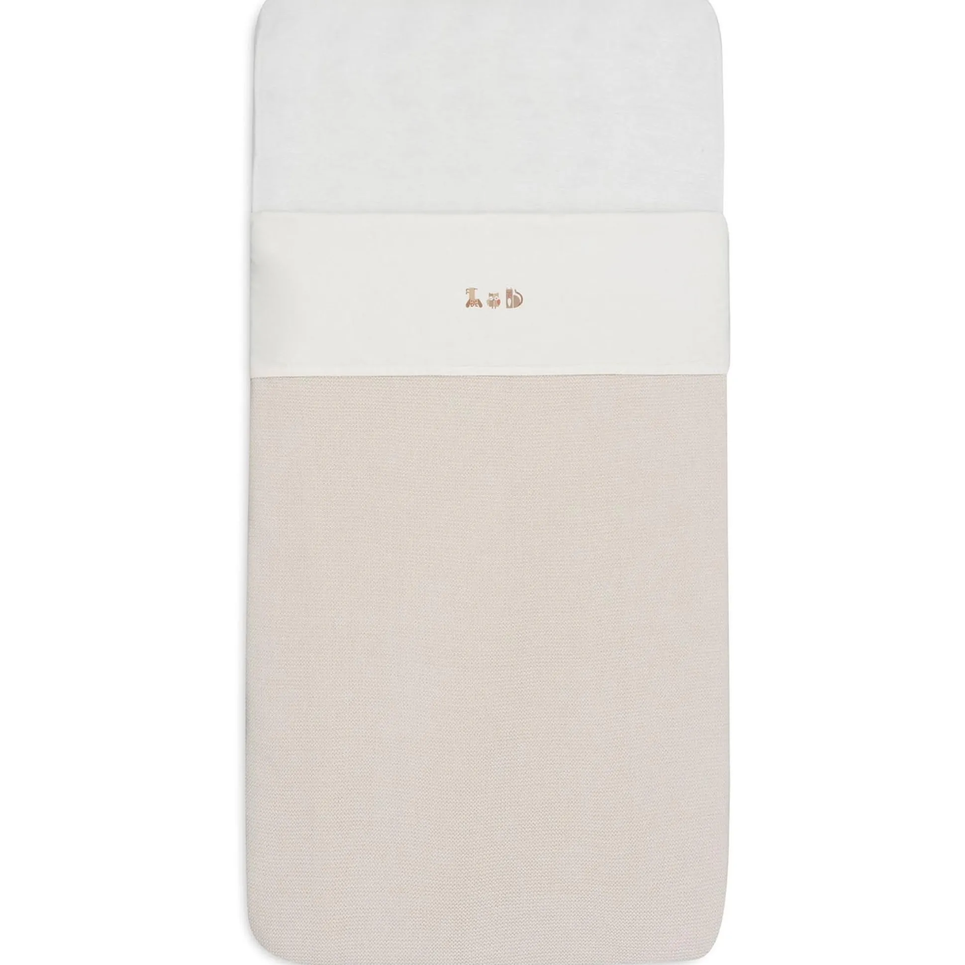 Jollein ledikantlaken Animal Friends wit