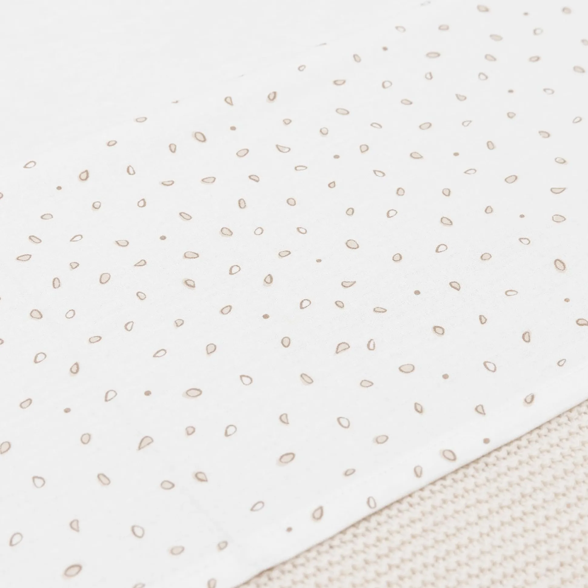 Jollein ledikantlaken leafy dreams wit