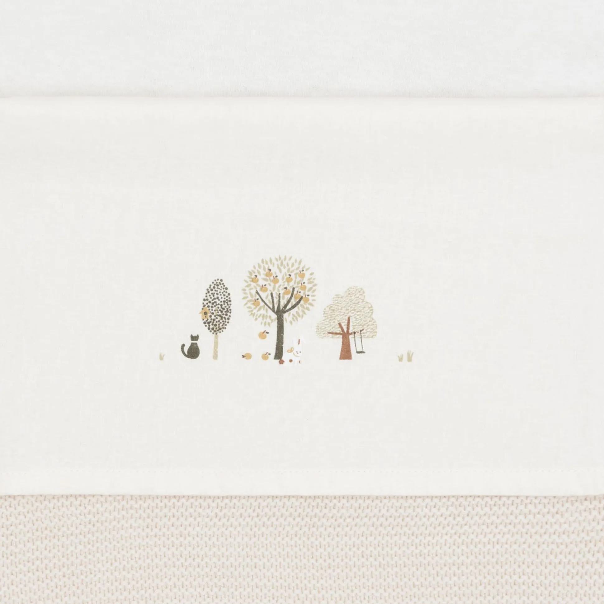 Jollein ledikantlaken Tiny Park wit