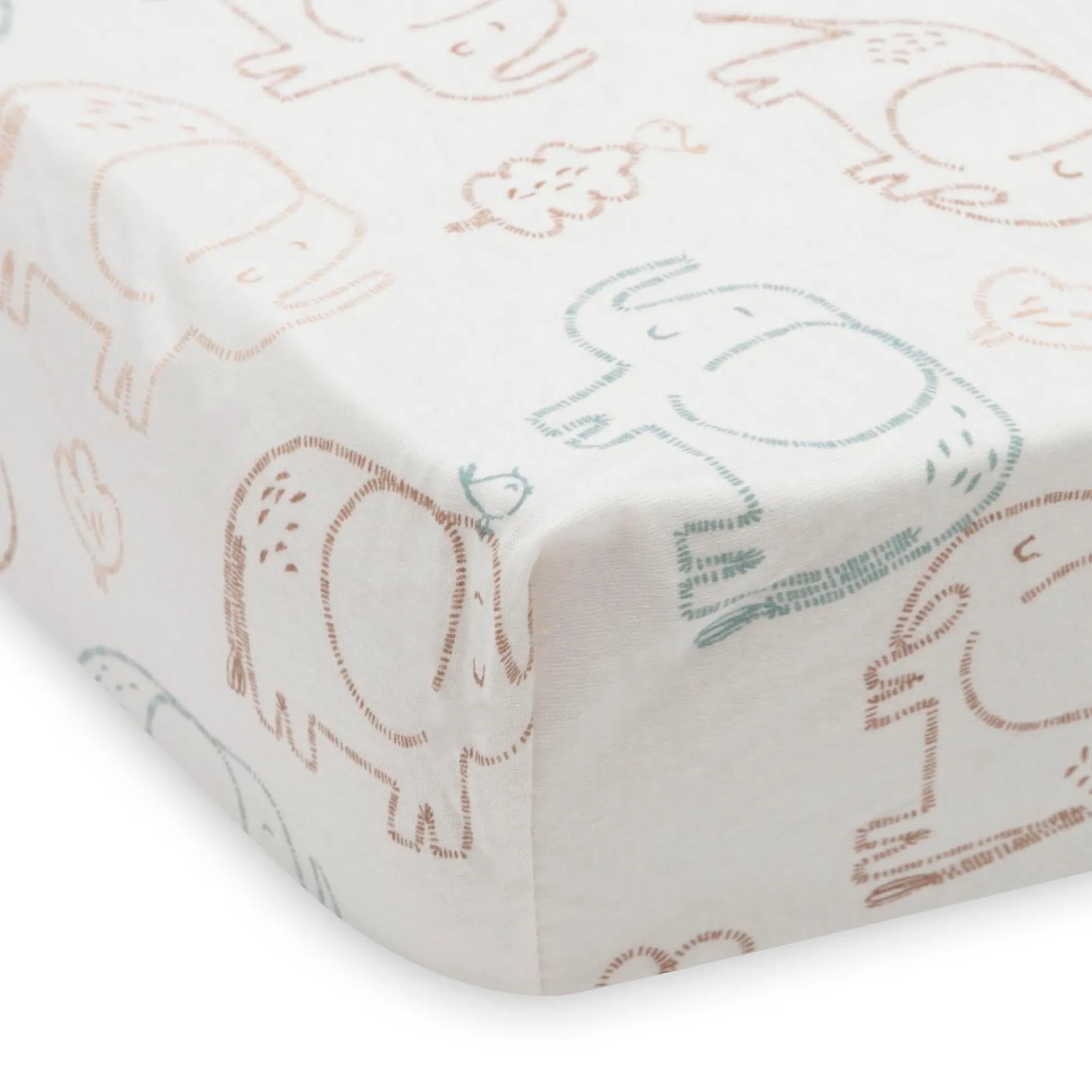 Jollein wieghoeslaken olifant wit