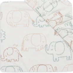 Jollein wieghoeslaken olifant wit