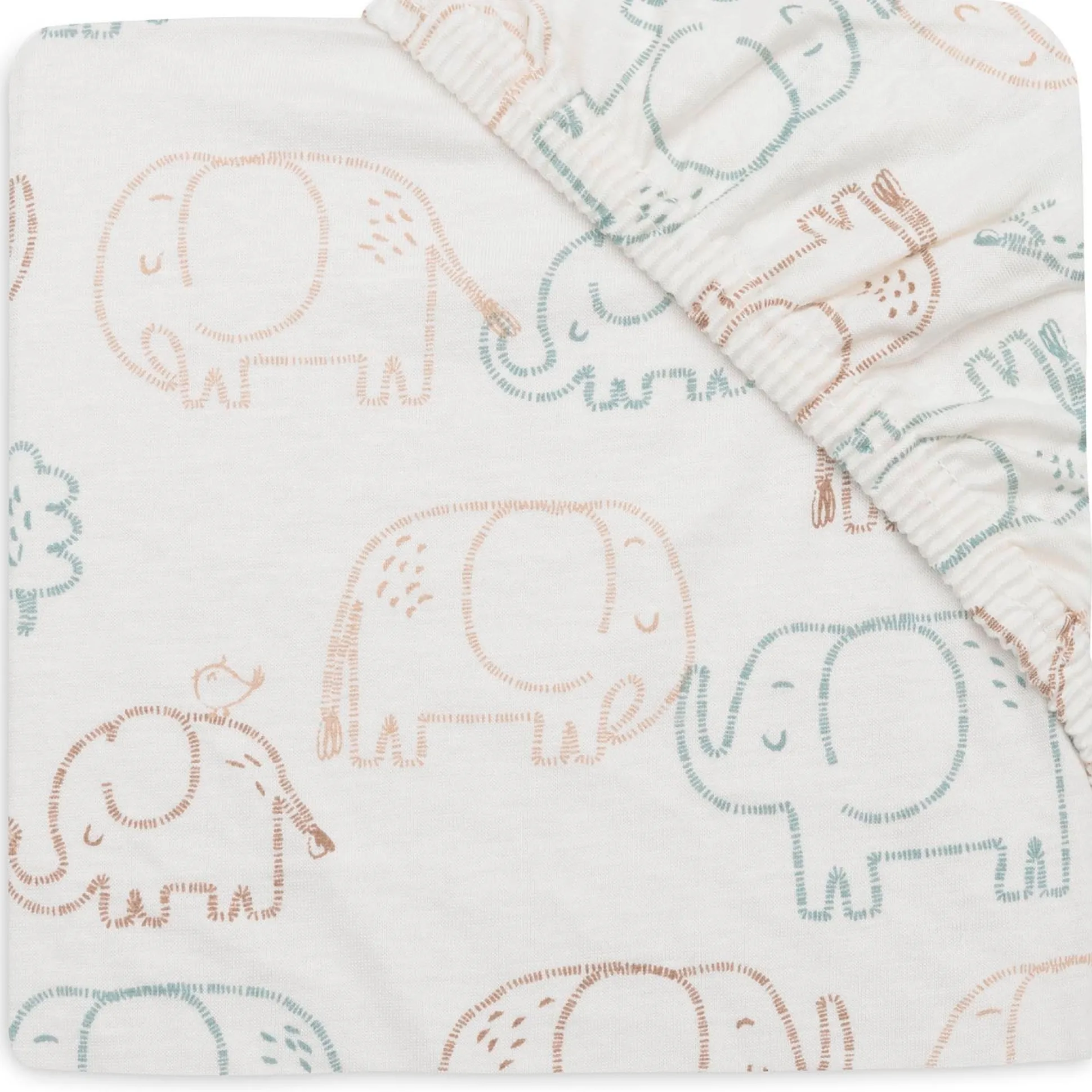 Jollein wieghoeslaken olifant wit