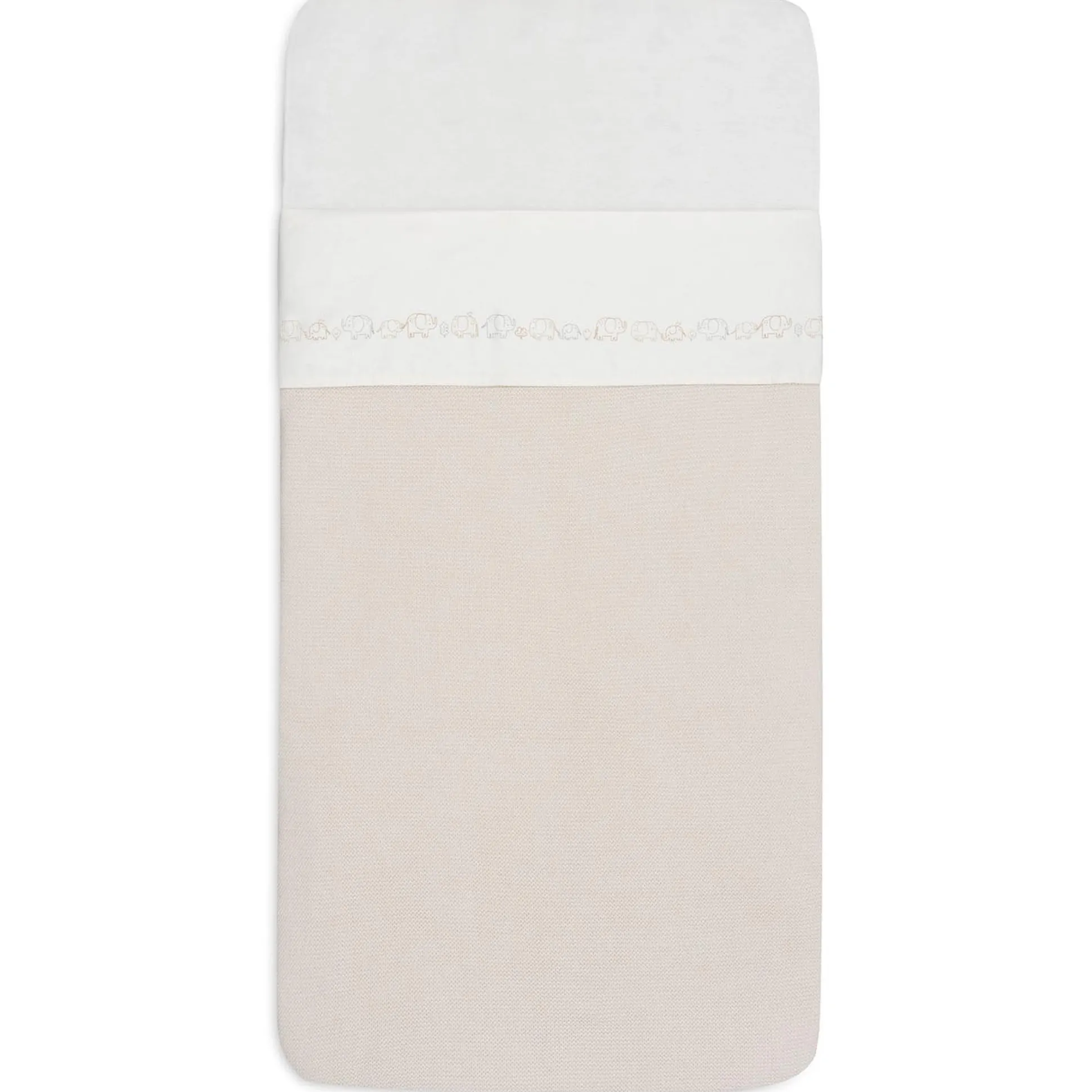 Jollein wieglaken olifant wit