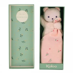 Kaloo knuffeldoekje Beer Pink
