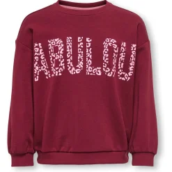 Kids Only peuter sweater lange mouwen tekst rood