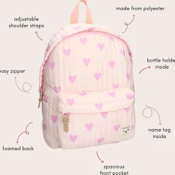 Kidzroom kinderrugtas hartjes Light Pink