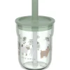 Kinderglas Mepal Mio 250ml met rietje groen