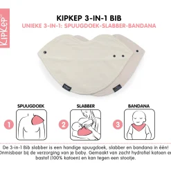 KipKep 3-in-1 slab 2 stuks beige