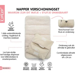 KipKep verschoningsmatje+luieretui combiset Cookie