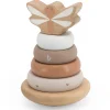 Label Label houten stapelring Beigebrown